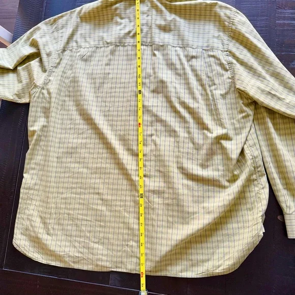 John W Nordstrom/JWN Long Sleeve Liggt Green/Blue Plaid Button Down Shirt XXL - Picture 10 of 16